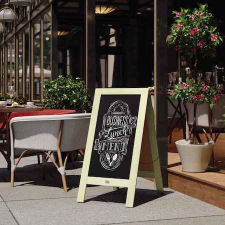 Flash Furniture Green Wooden A-Frame Magnetic Chalkboard HGWA-GDI-CRE8-554315-GG